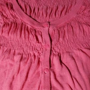 Xhilaration Sweaters - Pink Xhilaration Short Sleeve Crop Cardigan Xhilaration Sweaters - Pink Xhilaration Short Sleeve Crop Cardigan